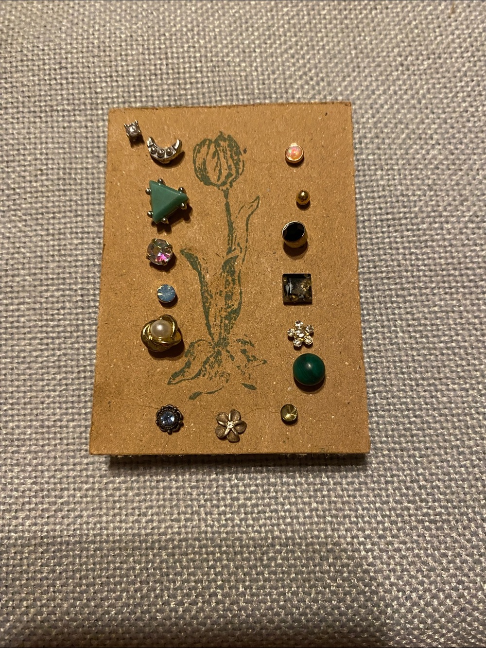 Single Earring stud collection of 19